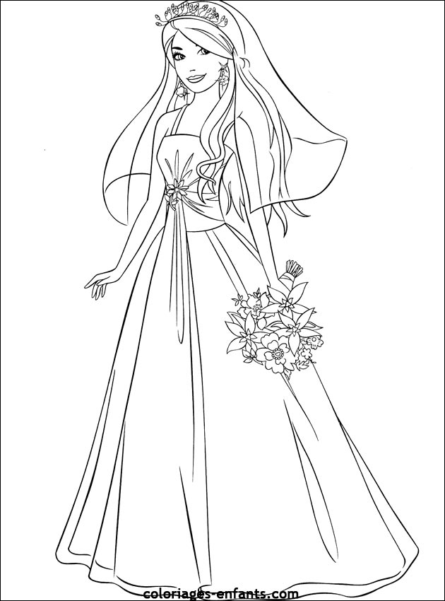 coloriage de mariage