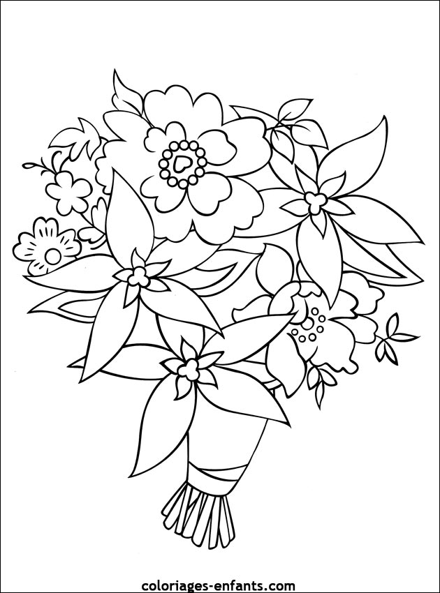 coloriage de mariage