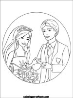 Coloriage de mariage