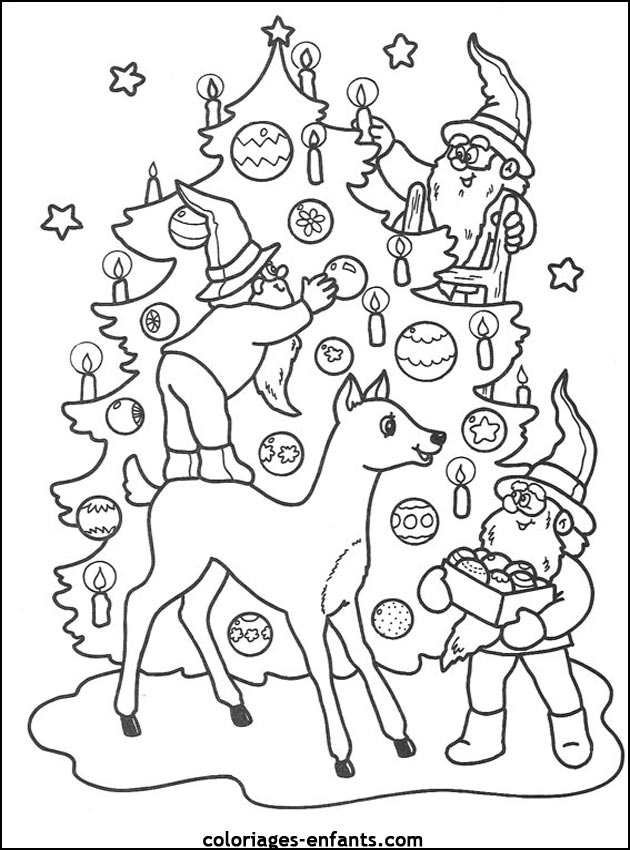 Coloriage Noël à imprimer Coloriages Fêtes