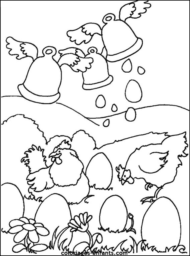 coloriage de Pques