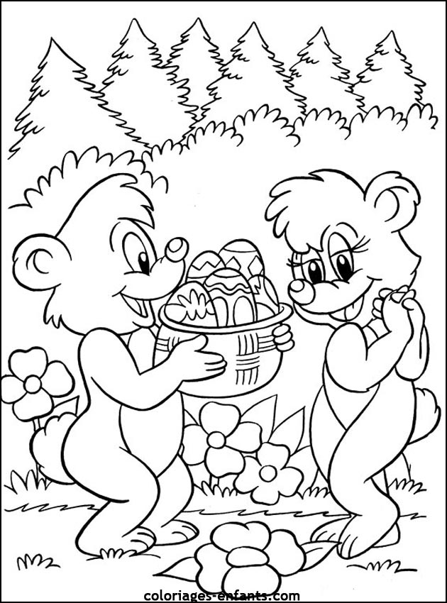 coloriage de Pques