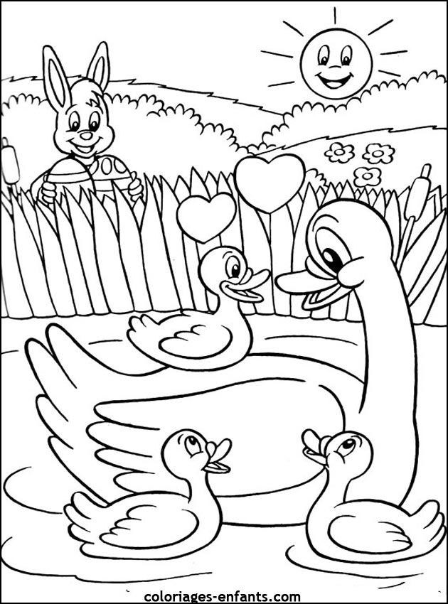 coloriage de Pques