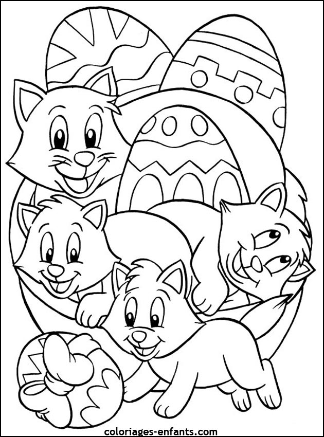 coloriage de Pques