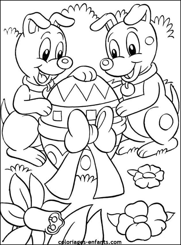 coloriage de Pques