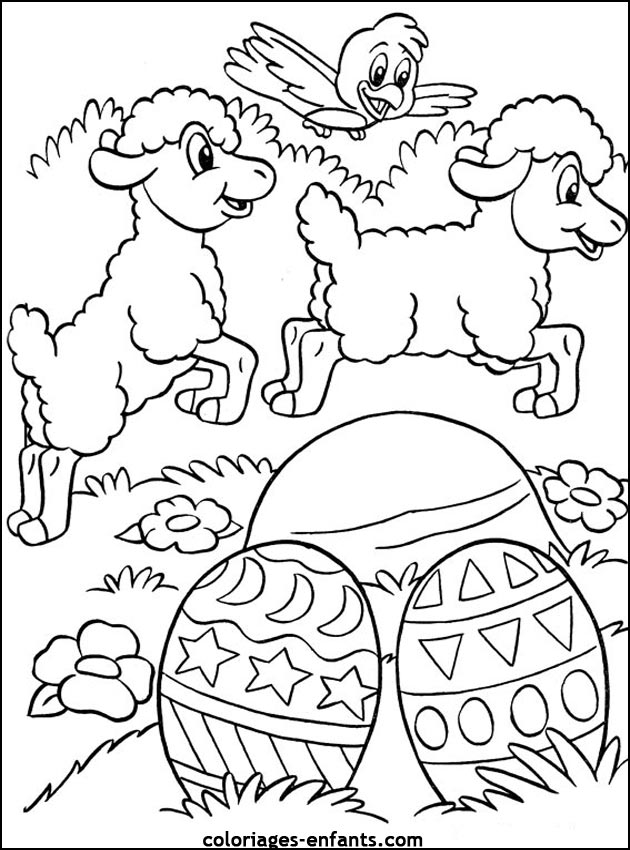 coloriage de Pques