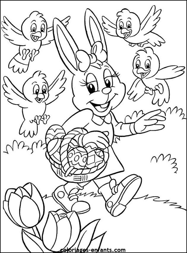 coloriage de Pques