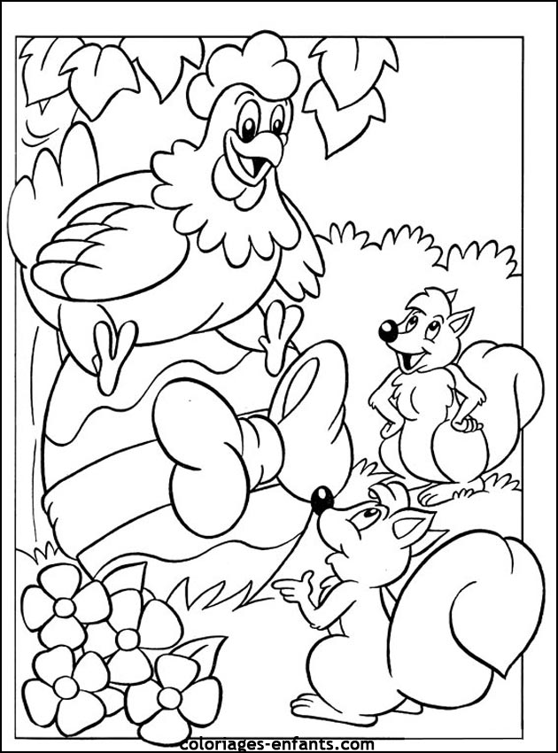 coloriage de Pques