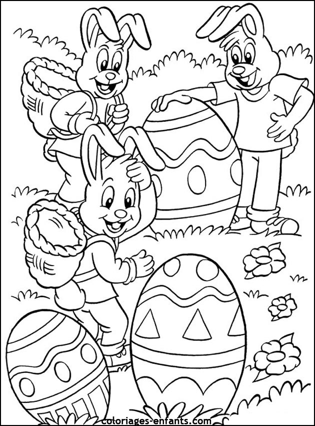 coloriage de Pques