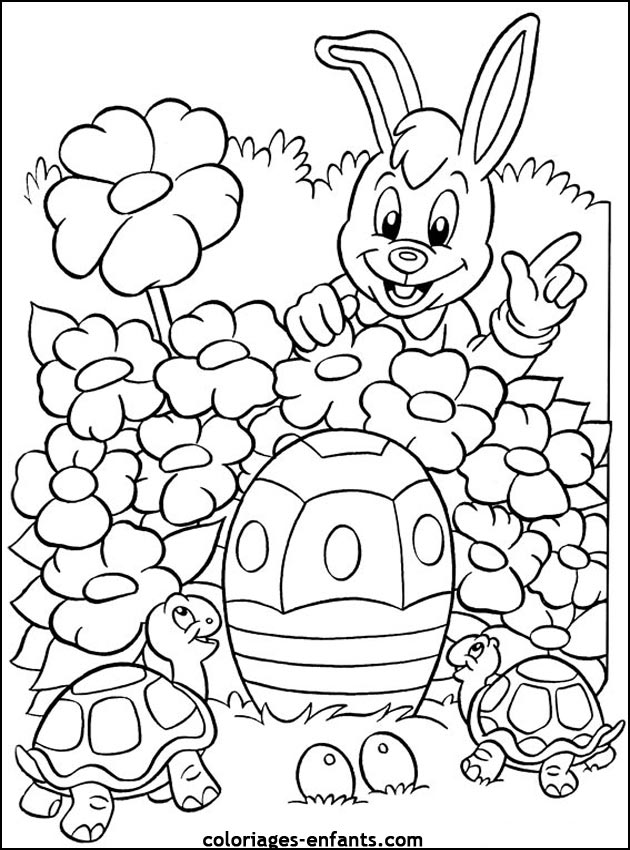 coloriage de Pques