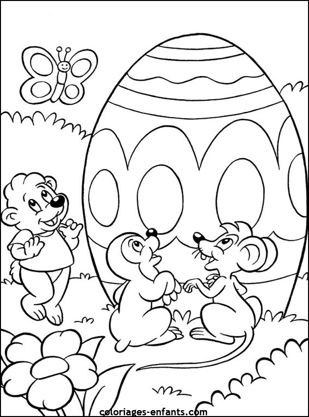 coloriage de Pques