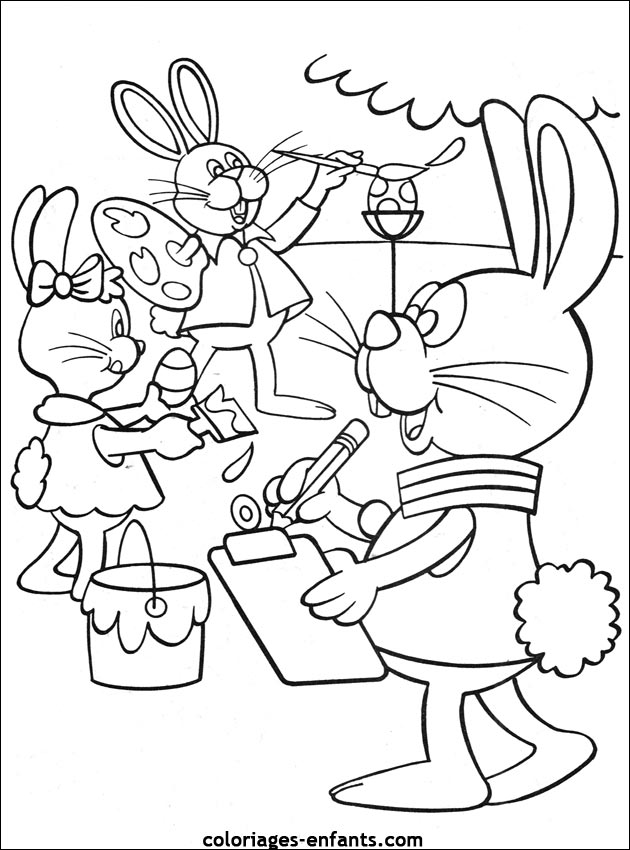 coloriage de Pques