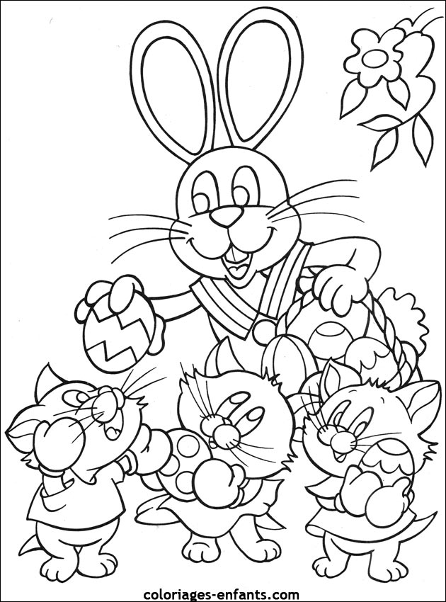 coloriage de Pques