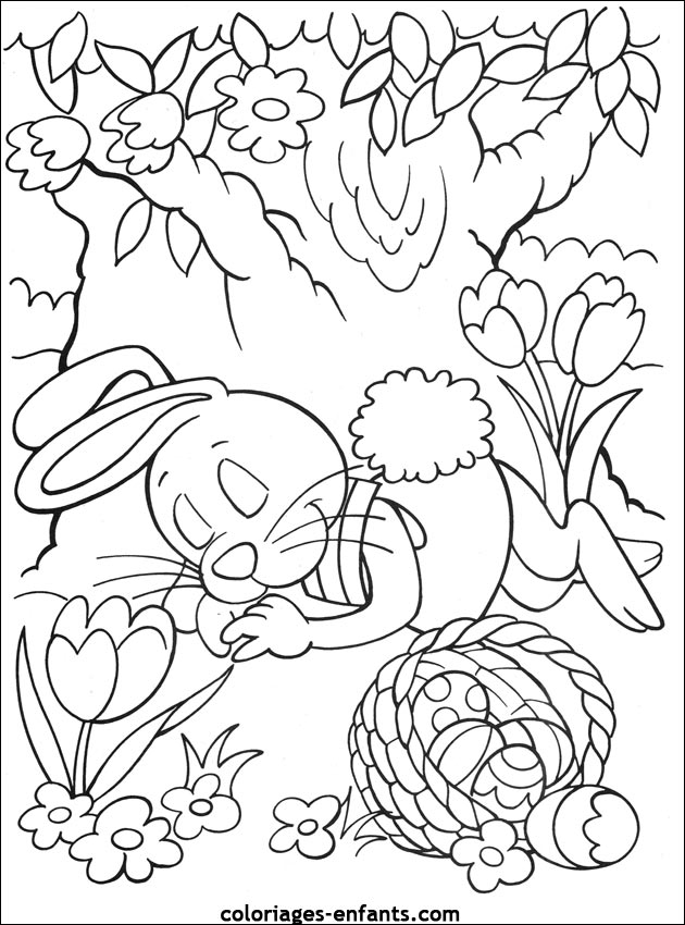 coloriage de Pques