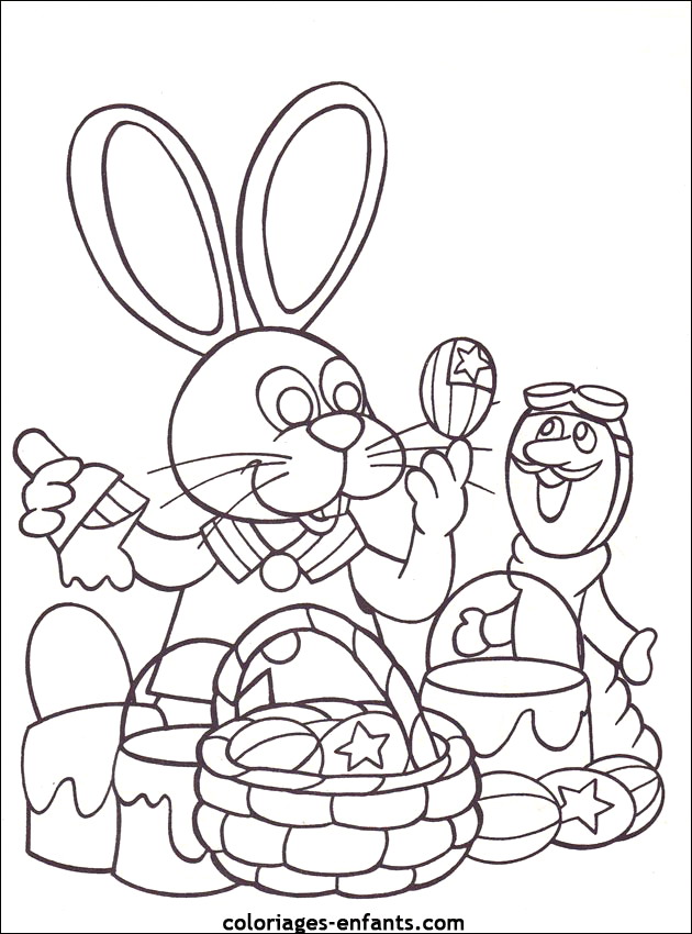 coloriage de Pques