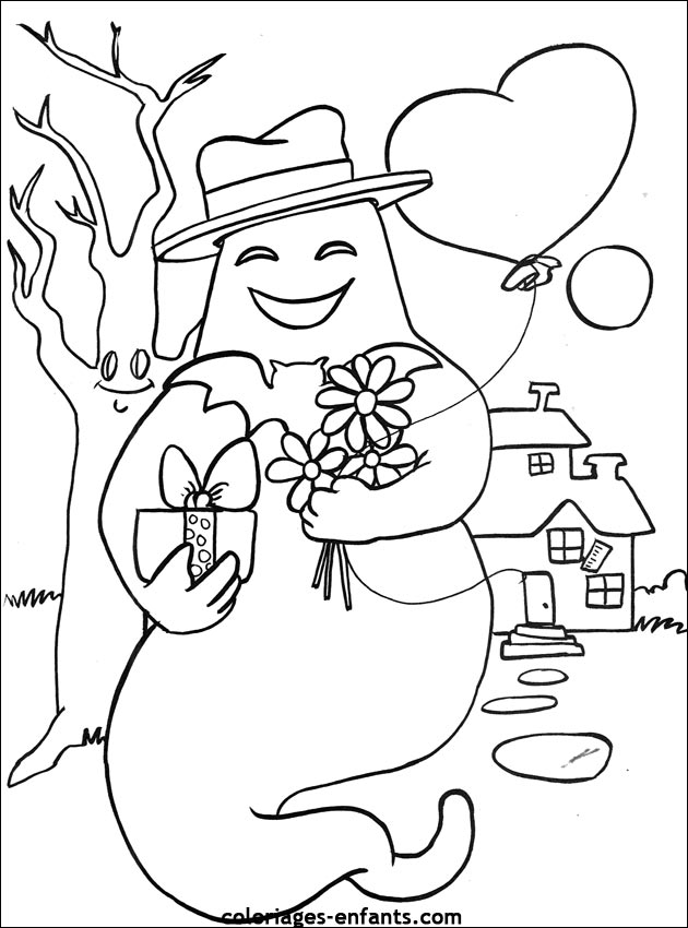 coloriage de saint-valentin