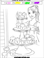 coloriage codé de mariage