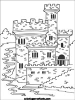 Coloriage de chteau-fort