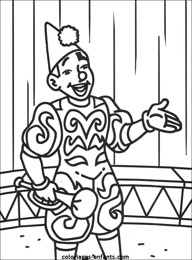 coloriage du cirque