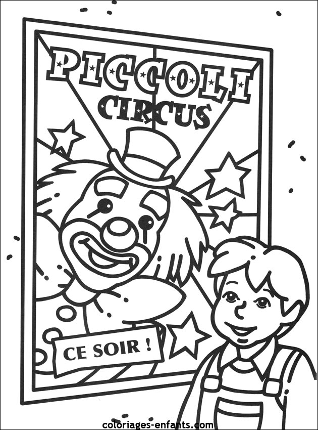 coloriage du cirque