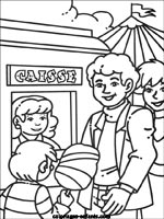 Coloriage Chapiteau Cirque A Imprimer