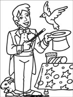 Coloriages du magicien