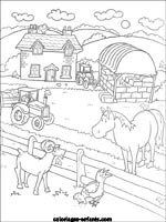 Coloriages de la ferme