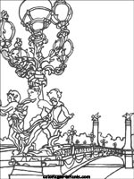 Coloriages du pont Alexandre III