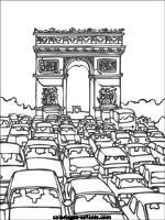 Coloriages de l'arc de triomphe