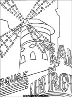 Coloriages du Moulin rouge