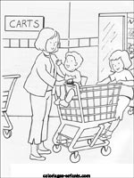 Coloriages de supermarche