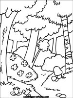 Coloriages d'arbres
