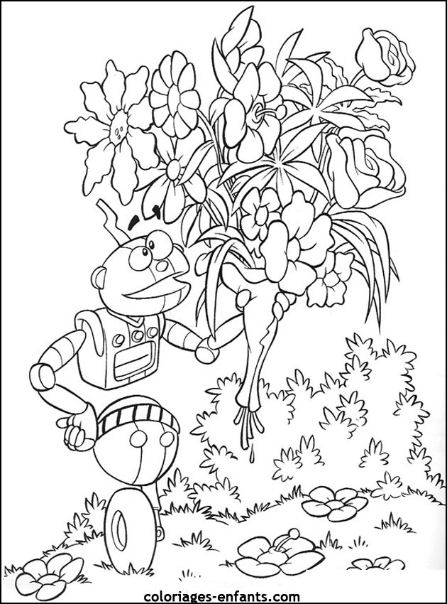 Les coloriages de fleurs sur  coloriages-enfants.com