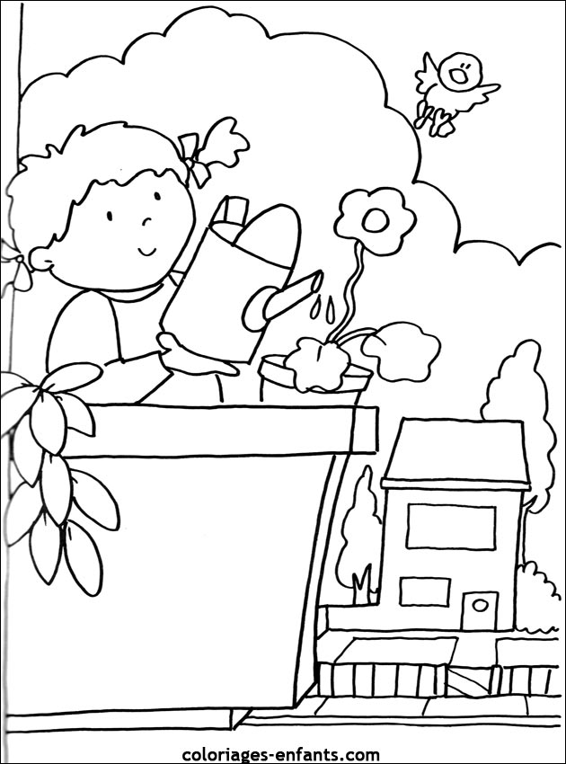 Les coloriages de fleurs sur  coloriages-enfants.com