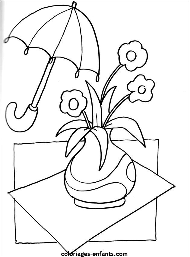 Les coloriages de fleurs sur  coloriages-enfants.com