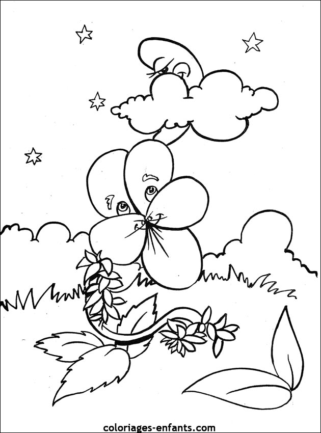 Les coloriages de fleurs sur  coloriages-enfants.com