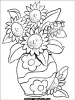 Coloriages de fleurs