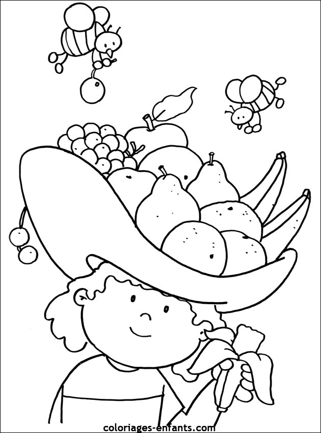 coloriages de fruits et lgumes