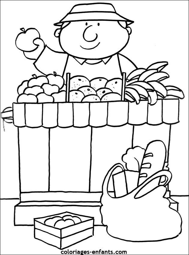 coloriages de fruits et lgumes