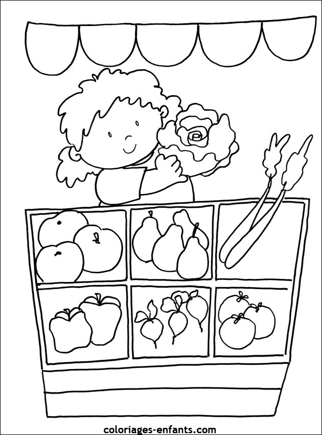 coloriages de fruits et lgumes