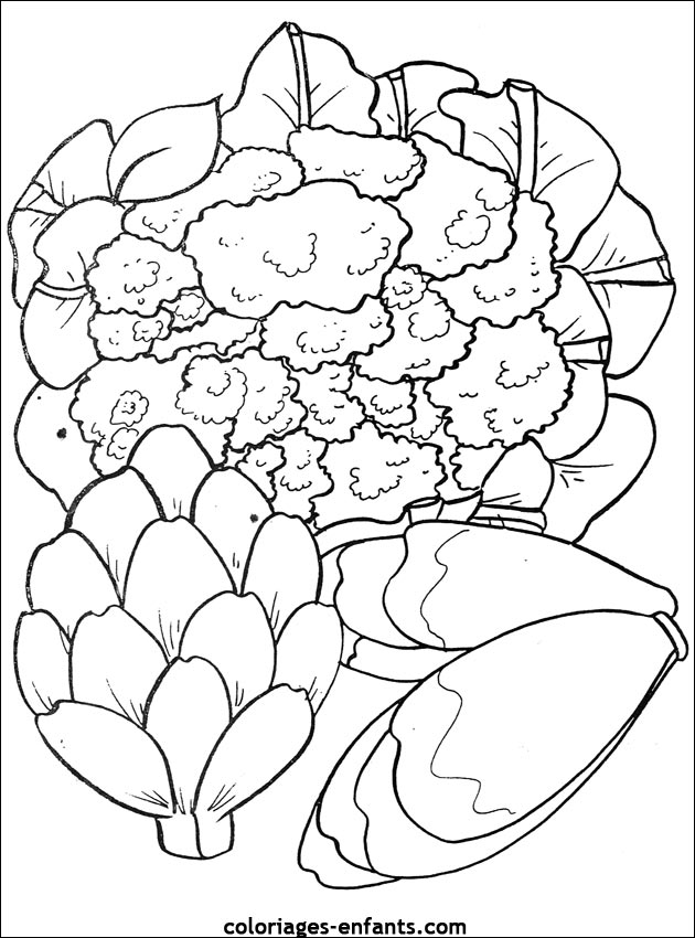 coloriages de fruits et lgumes