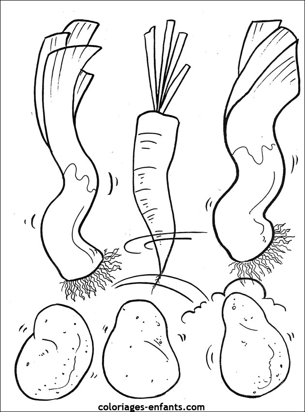 coloriages de fruits et lgumes
