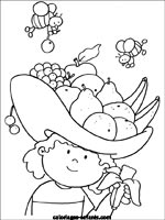 Coloriages de fruits-legumes