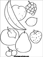 Coloriages de fruits-legumes