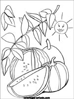 Coloriages de fruits-legumes