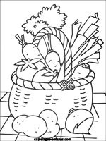 Coloriages de fruits-legumes