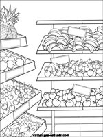 Coloriages de fruits-legumes