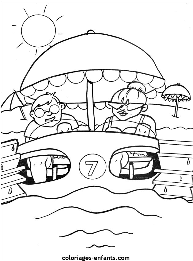 Les coloriages de la mer de coloriages-enfants.com