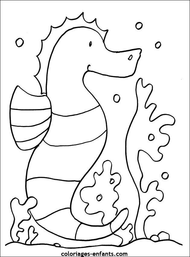 Les coloriages de la mer de coloriages-enfants.com