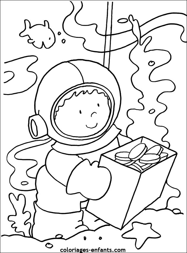 Les coloriages de la mer de coloriages-enfants.com